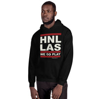 Honolulu To Las Vegas! Lookout Ninth Isand! Cool Black Hoodie!