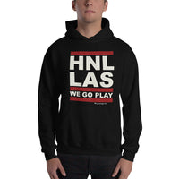 Honolulu To Las Vegas! Lookout Ninth Isand! Cool Black Hoodie!