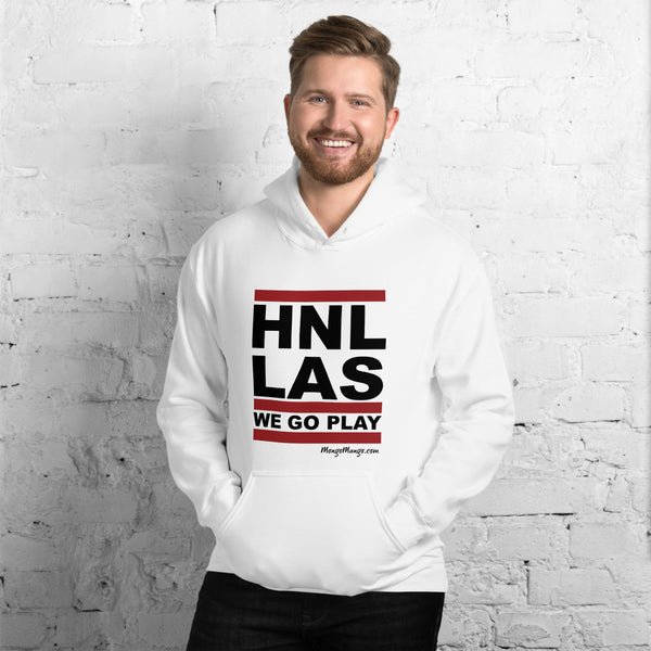 HNL-LAS | Good Luck We Go Play! | Unisex Hoodie