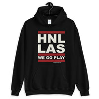 Honolulu To Las Vegas! Lookout Ninth Isand! Cool Black Hoodie!