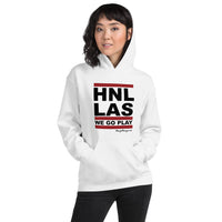 HNL-LAS | Good Luck We Go Play! | Unisex Hoodie