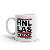 HNL-LAS | We Go Play! | White Mug