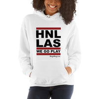 HNL-LAS | Good Luck We Go Play! | Unisex Hoodie