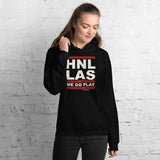 Honolulu To Las Vegas! Ninth Island Here I Come! Black Hoodie