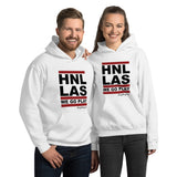 HNL-LAS | Good Luck We Go Play! | Unisex Hoodie